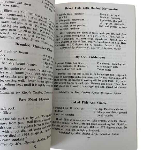 All-Maine Seafood Cookbook Edited by Loana Shibles & Annie Rogers Paperback 1986 - Picture 6 of 7